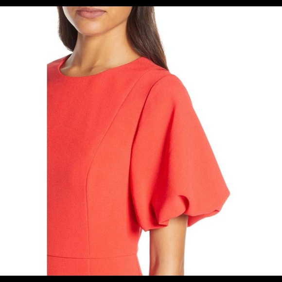 ❤️Eliza J Puff Sleeve Red Dress❤️ - Picture 3 of 6